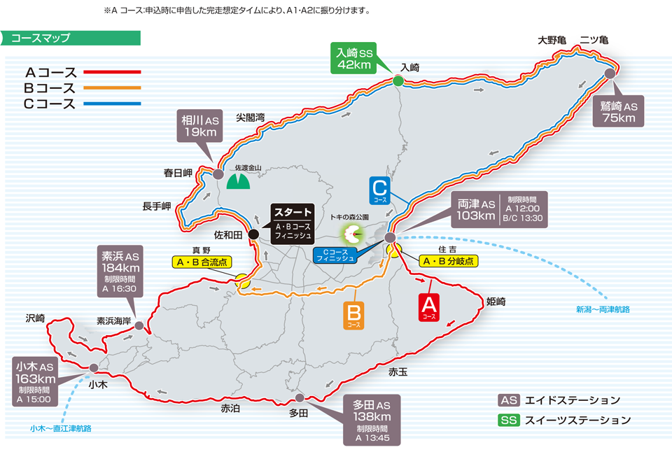 Sado Long Ride 210 Course