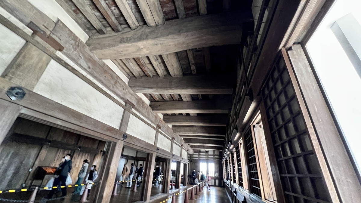 Inside the castle keep