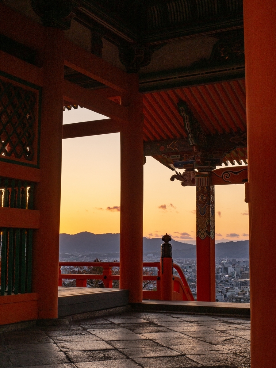 Sunset from Sai-mon Gate