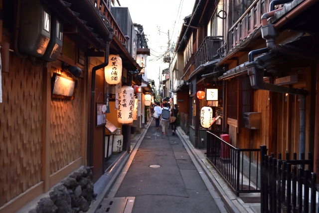 Pontocho at dusk