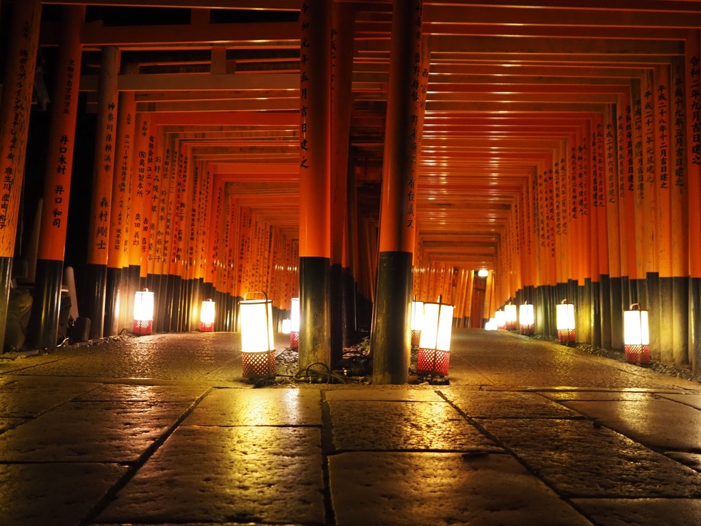 千本鳥居・夜