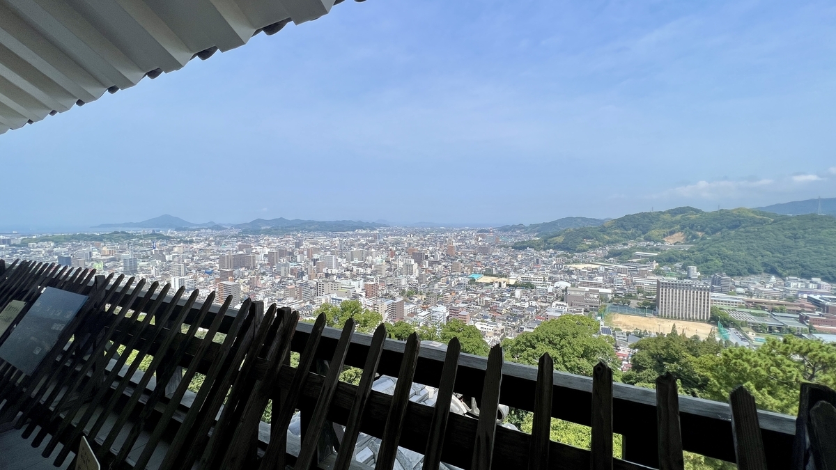 천수 최상층에서의 조망