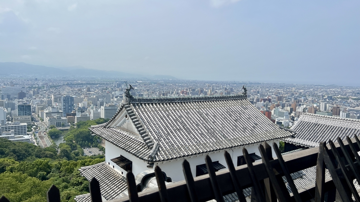 천수 최상층에서의 조망