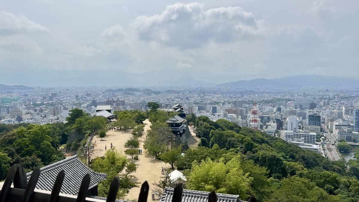 천수 최상층에서의 조망