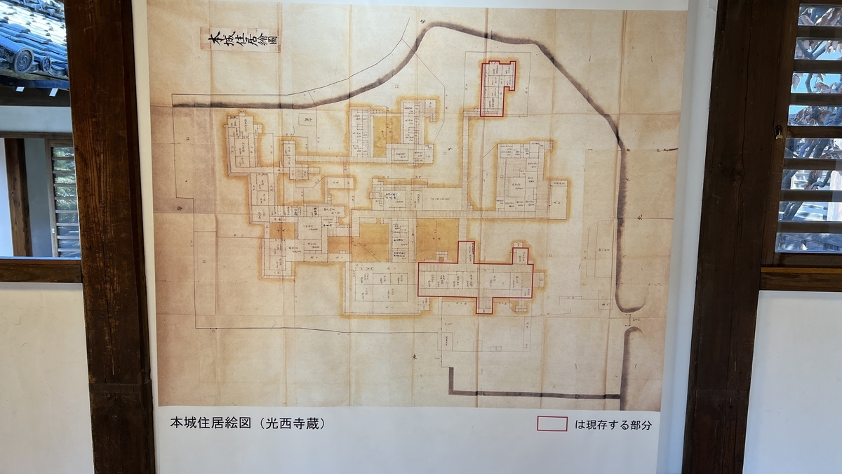 Plano residencial del castillo principal