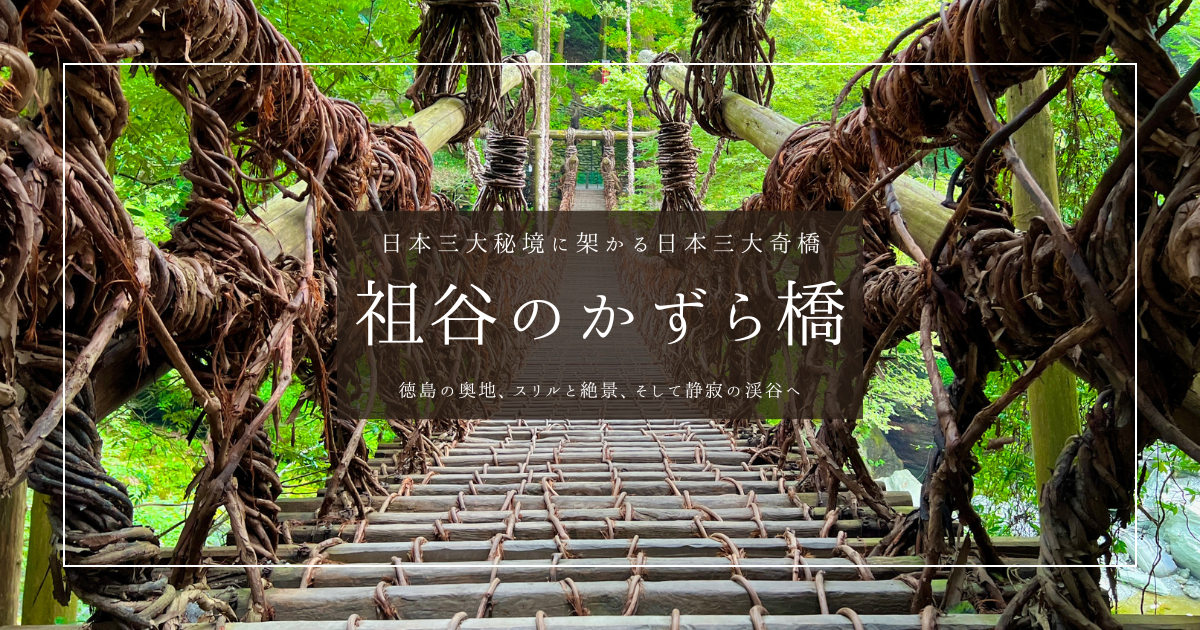 祖谷のかずら橋観光ガイド2025｜絶景・スリル・伝承が交差する日本三奇橋の旅