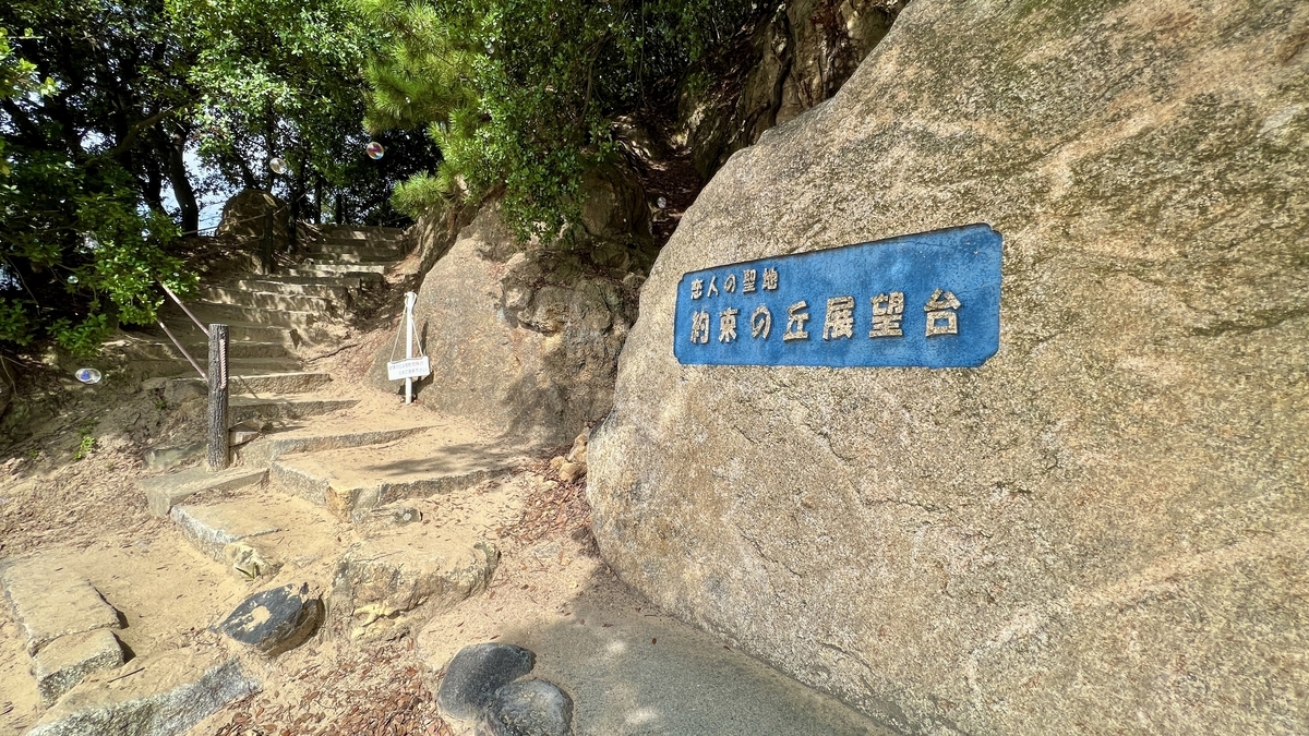 Signboard pointing the way to Promised Hill Lookout