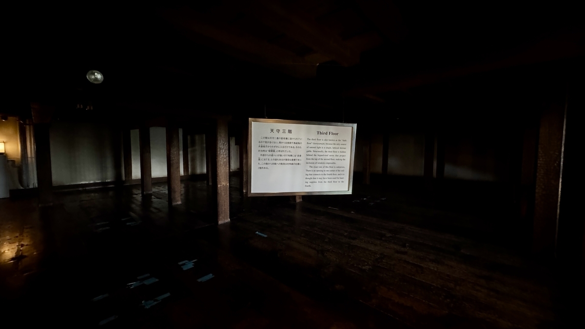 Dim third-floor space known as the Dark Room inside the keep