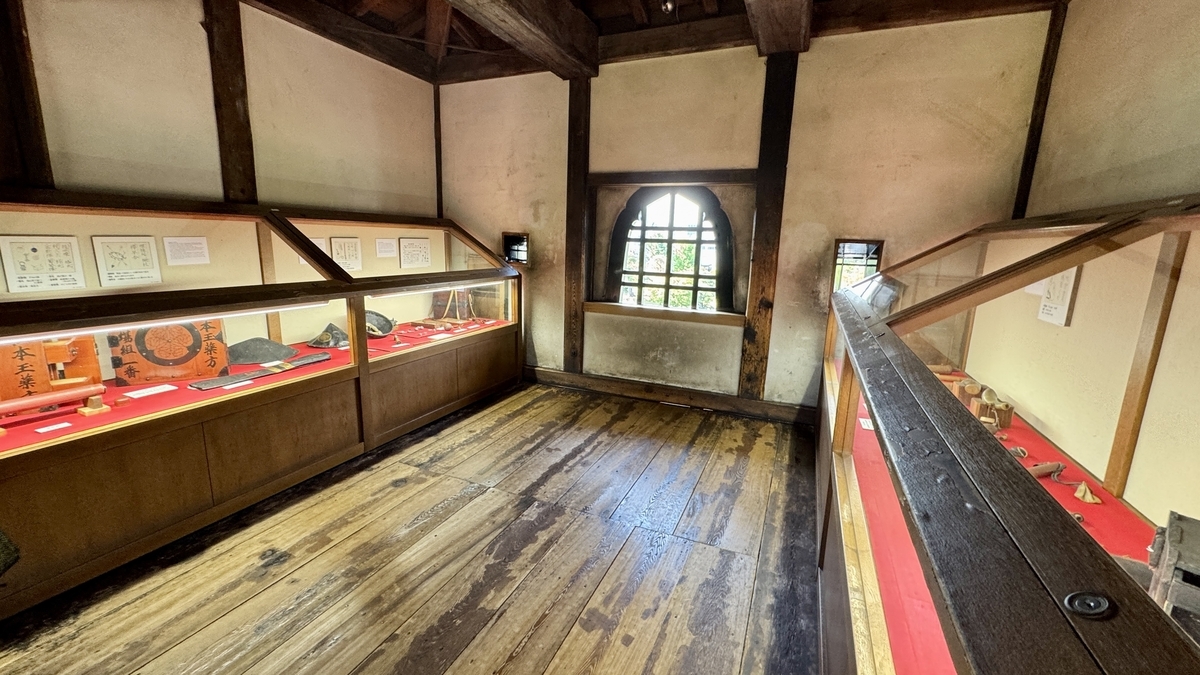 Weapons display inside Tatsumi Turret with light streaming through the window