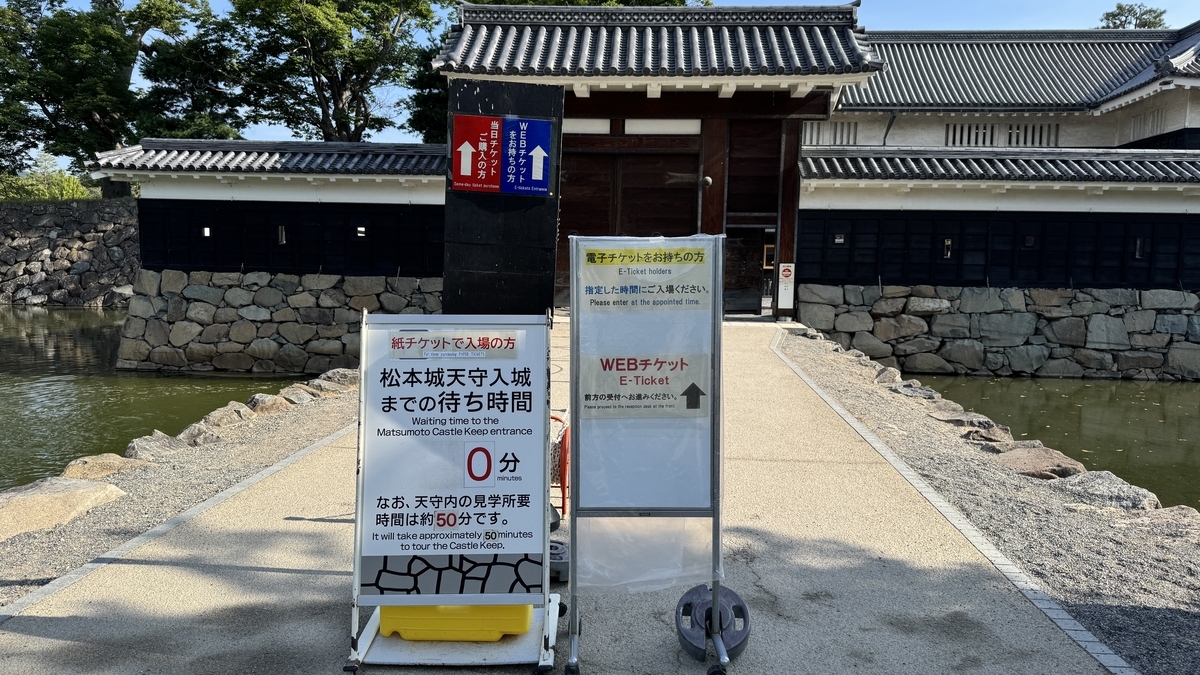 Entrance to the ticket office by Koraimon Gate in front of the Kuro-mon