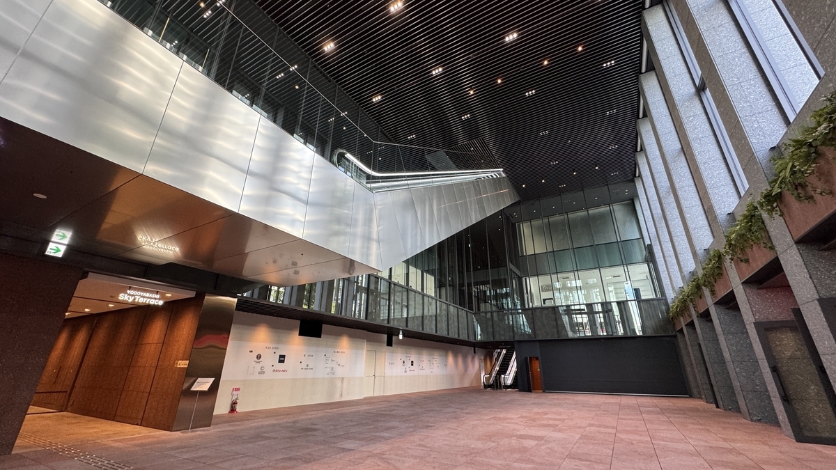 Vestíbulo interior con acceso a los ascensores del Sky Terrace