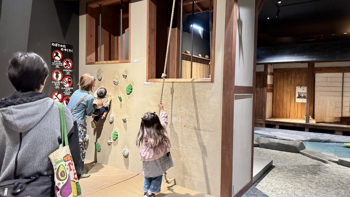 通过攀墙与绳索体验侵入术的孩子们