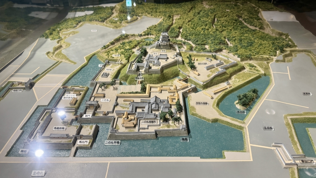 最盛期の小田原城を再現した俯瞰模型