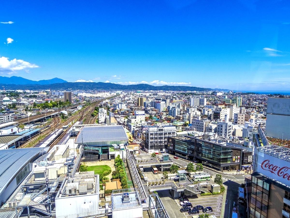 ถนนรอบสถานีโอดาวาระมองจากความสูง 50 เมตร